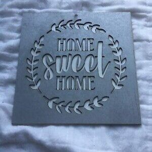 home sweet home wall art. Has cracks. Free postage